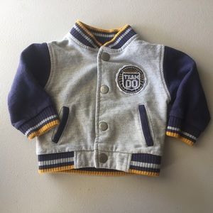 Zara baby boy button snap jacket, size 3-6 months